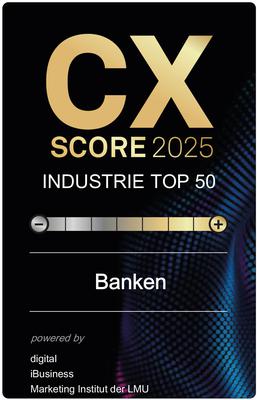 Customer Experience (CX)-Score 2024 / Banken