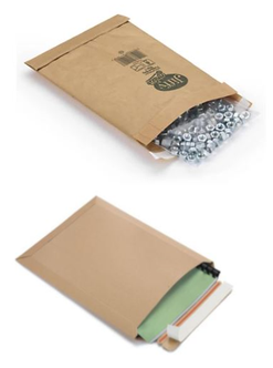 Versandtasche 90 % recycelbar, gepolstert 65 % (Bild: Rajapack)