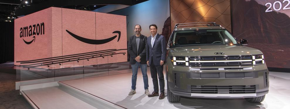 Ankndigung auf der LA Auto Show: Das Auto gibt es knftig bei Amazon (Bild: Hyundai)