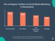 Die wichtigsten Taktiken im Social-Media-Marketing in Deutschland