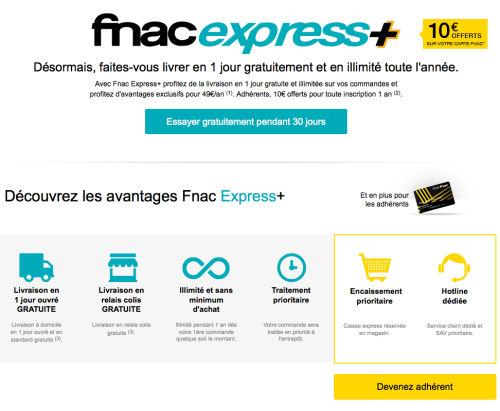 fnac express+