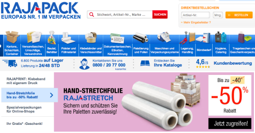 Rajapack Online-Shop
