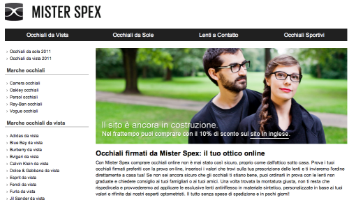 Mister Spex Italien